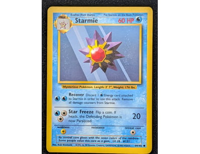 STARMIE POKÉMON TRADING CARD - BASE SET #64/102
...