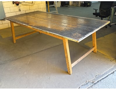Timber Ping pong Table, 2 pieces, Patina to surfac...