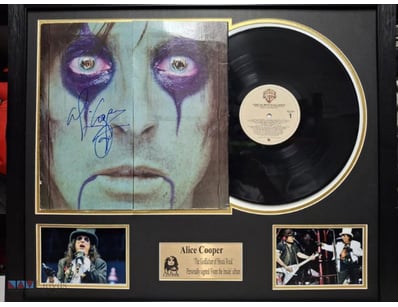 ALICE COOPER SIGNED & FRAMED LP ;FROM THE INSIDE'
...