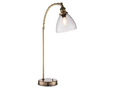 RRP: $191, Hansen Table Lamp Antique Brass, 501608...