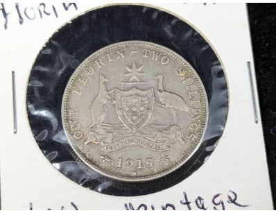 1915 AUSTRALIAN FLORIN

Low Mintage

657745+13...