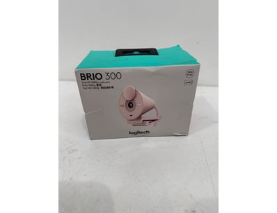 Logitech BRIO 300 Full HD 1080p webcam in rose pin...