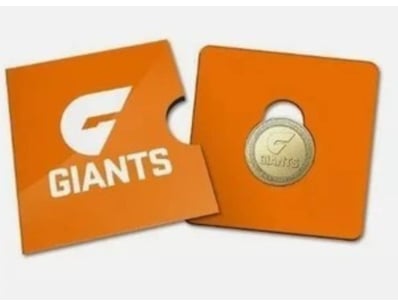 GWS GIANTS ( SERIES 1 ) $1 COIN ~ 2023 AFL TEAM CA...
