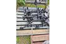 Cast iron table bases, black coloured, qty