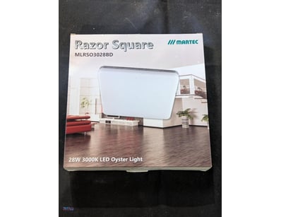 RRP $399.80 BULK LOT - QTY 4 Martec Razor Square L...