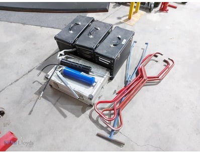 Industrial tooling and equipment collection featur...