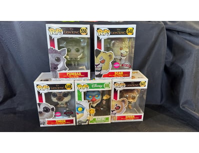 COLLECTION OF FIVE DISNEY'S THE LION KING FUNKO PO...