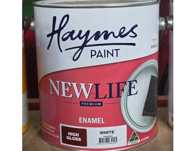 Haymes paint, new life, premium enamel, high gloss...