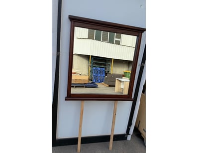 RRP $899 Elegant timber-framed mirror featuring a ...