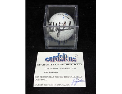 PHIL MICKELSON SIGNED GOLF BALL

Condition: Good...