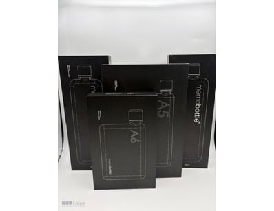 Rrp $199-Memo Bottle X 4 Clear With Silver Lid. 3 ...