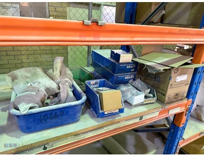 Assorted engineering parts, including hydraulic ma...