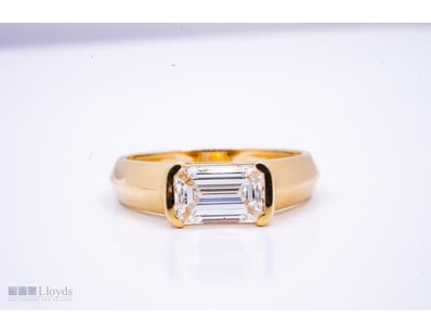 14K YELLOW GOLD 1.51CT D - E VVS+ LAB GROWN EMERAL...