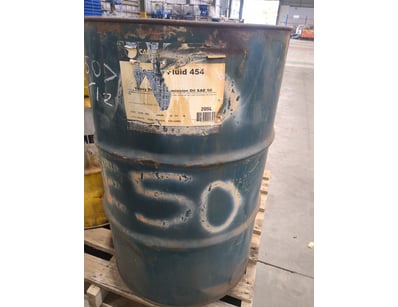 1 x Caltex SAE 50 transmission oil opened drum 20l...