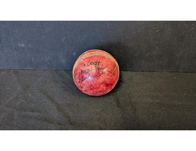 SIGNED SHANE WARNE ORIGINAL CHRICKET BALL