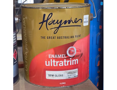 Haymes paint, enamel, ultratrim, semi gloss, dark ...