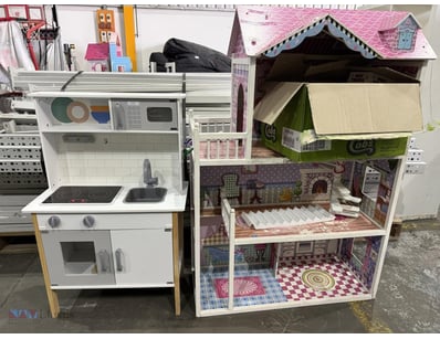Assorted Children's Toys, including wooden dollhou...