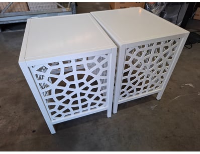 Bedside Tables, White

Dimensions: H 55.5cm x W 50...