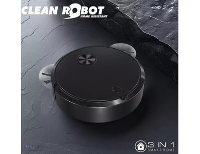 Ultra-Thin Cleaning Robot | Easy Mobility, No-Corn...