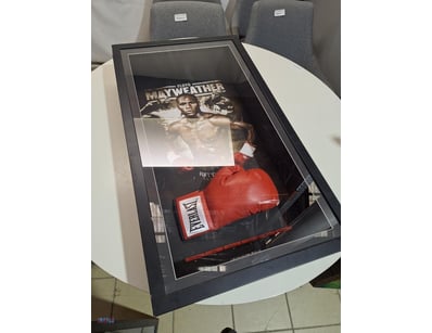 Floyd Mayweather Signed Boxing Glove Framed in Sha...