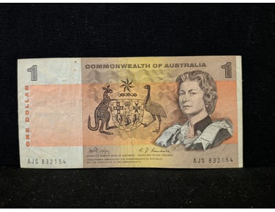 COMMONWEALTH OF AUSTRALIA ONE DOLLAR NOTE

A Vin...