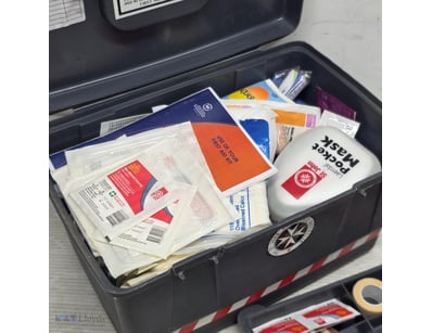 First aid kit, first aid kit including assorted fi...