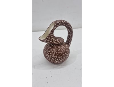 CRACKLE-GLAZED CERAMIC PITCHER

Item Size: Heigh...