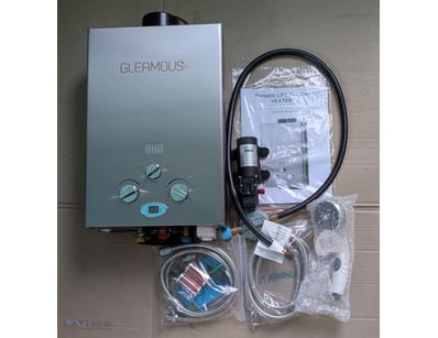 Gleamous Outdoor Portable Lpg Water Heater Model J...