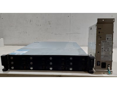 QNAP rackmount NAS, model TVS-1271U-RP and Panason...