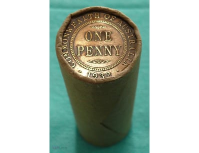 ROLL OF 1932 KGV AUSTRALIAN PENNY  

(50X Circulat...
