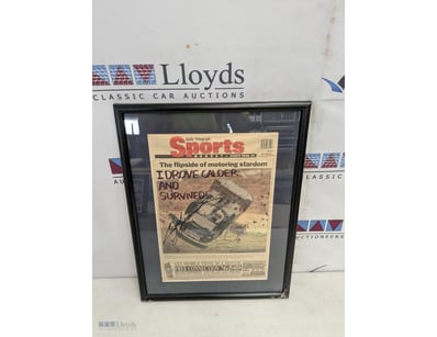 SIGNED DAILY TELEGRAPH SPORTS NEWSPAPER - "I DROVE...