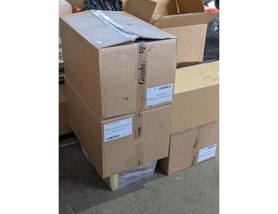 Homewares, 7 boxes including assorted children's b...