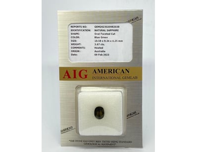 3.67CT NATURAL SAPPHIRE

Report #: Gem202302098203...