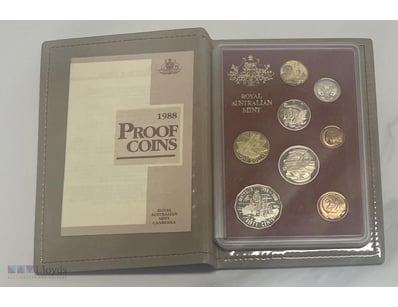 1988- AUSTRALIA EIGHT COINS PROOF SET SCARCE—PLEAS...