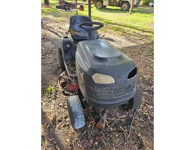 Ride-On Lawn Mower, Black, non-running condition, ...