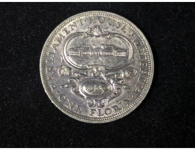 1927 AUSTRALIAN 8 PEARL PARLIAMENT HOUSE FLORIN
...
