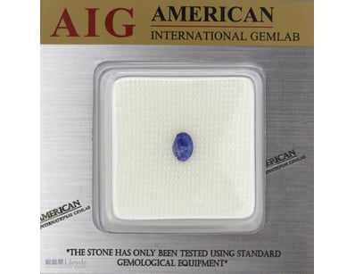 1.17CT CERTIFIED, NATURAL TANZANITE     

Oval Fac...