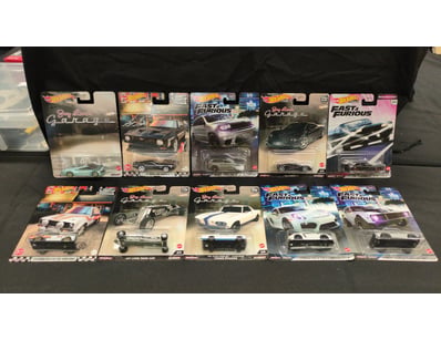 10X ASSORTED HOT WHEELS PREMIUM CARS INCLUDING JEE...