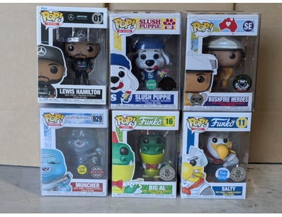 FUNKO POP VINYL FIGURE COLLECTION - SIX PIECE LOT...