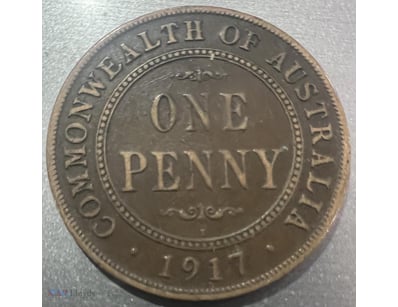 1917 AUSTRALIA KGV PENNY SCARCE  



294202+6