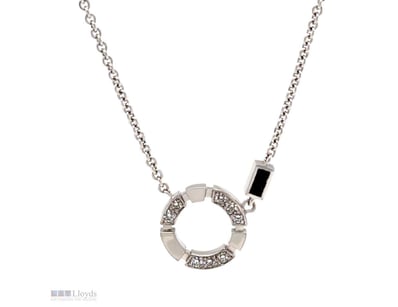 CANTURI 18CT WHITE GOLD REGINA NECKLACE 0.25CT 6.2...
