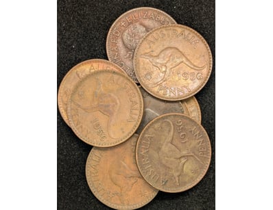 COLLECTION OF 1956 AUSTRALIAN PENNIES

Condition...