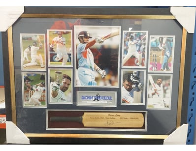 SACHIN TENDULKAR LIMITED EDITION FRAMED MEMORABILI...