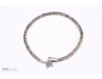 NATURAL SRI LANKAN SAPPHIRE BRACELET ON 925 SILVER...