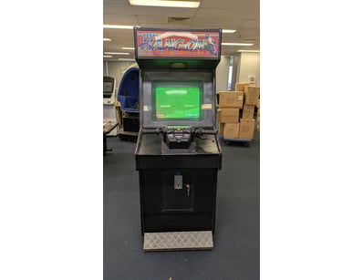 Vintage SEGA Hangon arcade cabinet, circa 1985, ma...