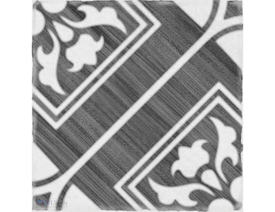 RRP $94 per SQM, Charcoal Gloss Geometric Floral V...