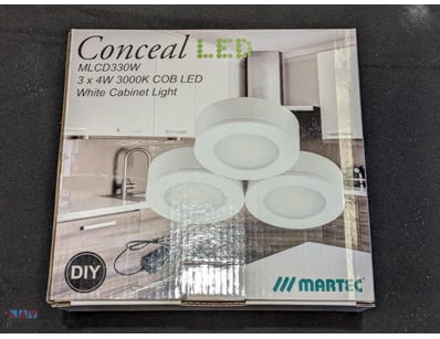 RRP $539.70 BULK LOT - 6 x Conceal white cabinet l...