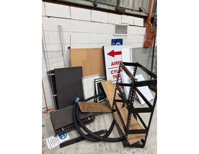 Shop fitting Materials and accessories, includes g...