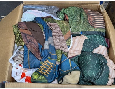 Costumes Assorted Adults Costumes, Qty to box 

So...