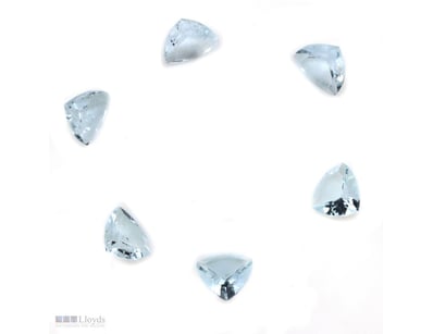 5.35CT TSW X 6, NATURAL BERYL AQUAMARINES     

Em...